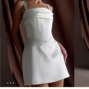 Isabel Satin Corset Mini Dress -